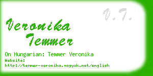 veronika temmer business card